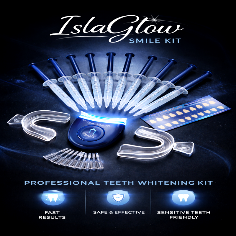 IslaGlow™ LED Teeth Whitening Kit – Professional At-Home Smile System