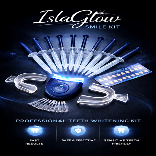 IslaGlow™ LED Teeth Whitening Kit – Professional At-Home Smile System